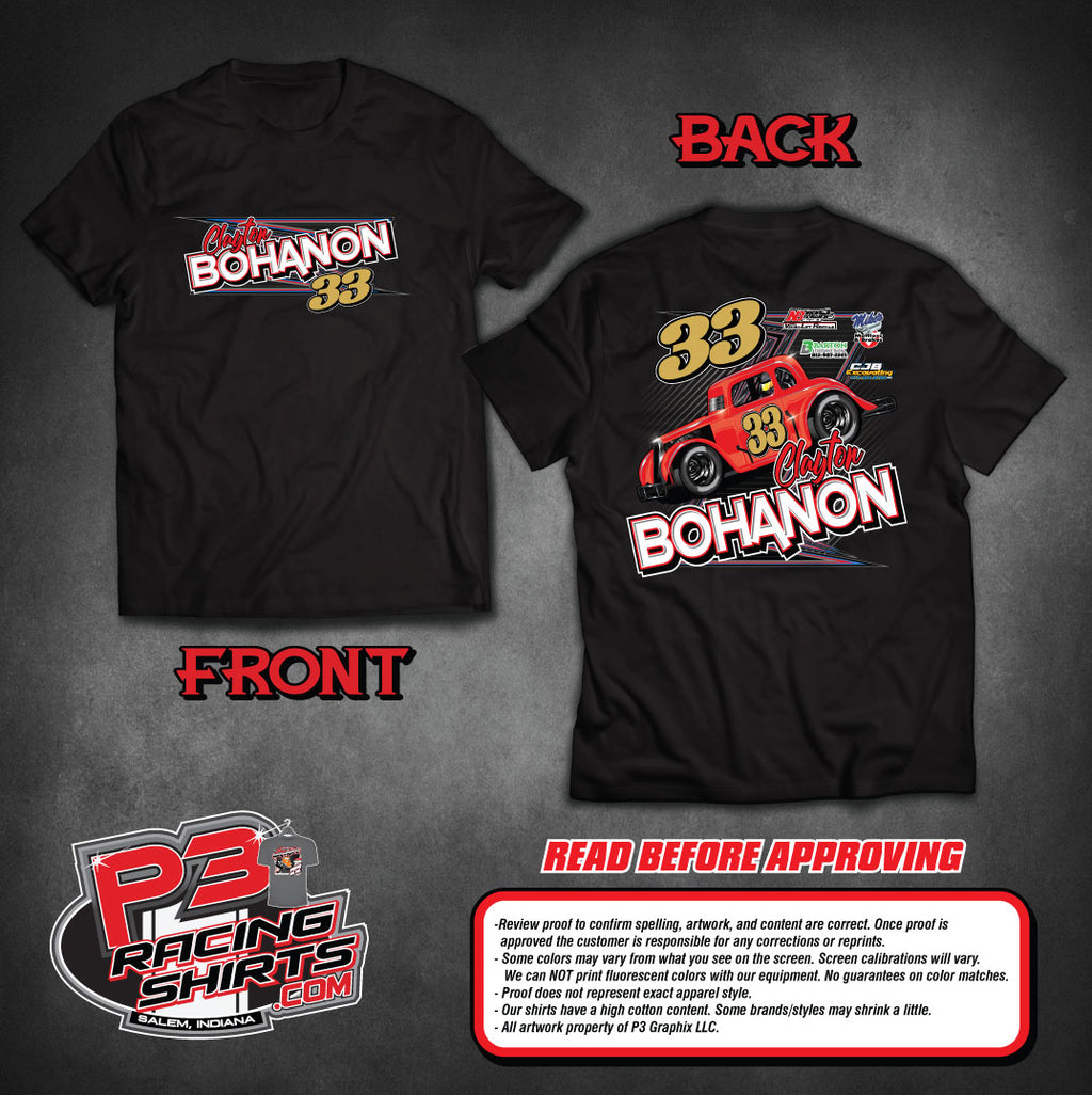 DRV - Clayton Bohanon 2024 Race shirt